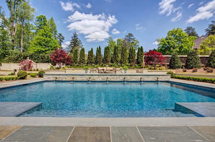 virginia tidewater pool and landscaping